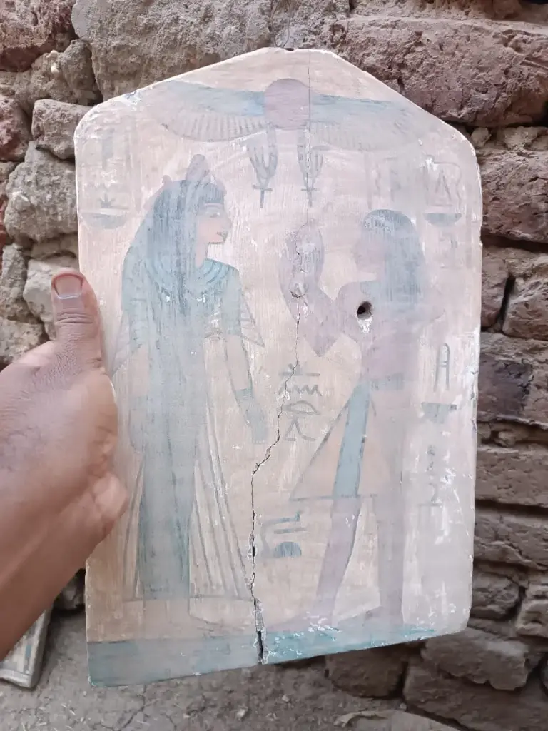 لوحة فرعونية منحوته خشب دوم